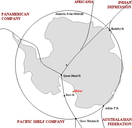 Carte cliquable de la province antarctique